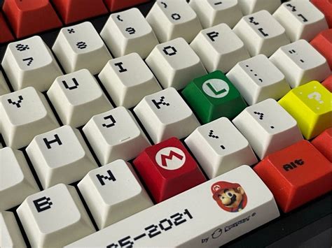 Mario Keycap Set Cherry Profile Pbt Keycaps For Mechanical Etsy Uk