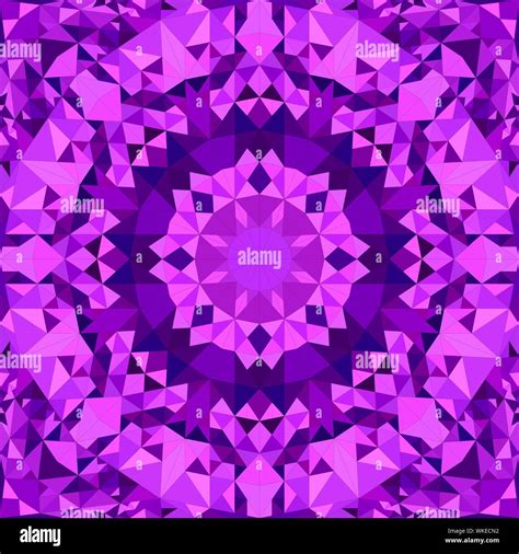Purple Abstract Seamless Triangle Mosaic Tile Kaleidoscope Pattern