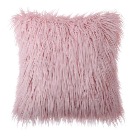 Fluffy Pink Pillows Furry Pillow Pink Pillows Pillows
