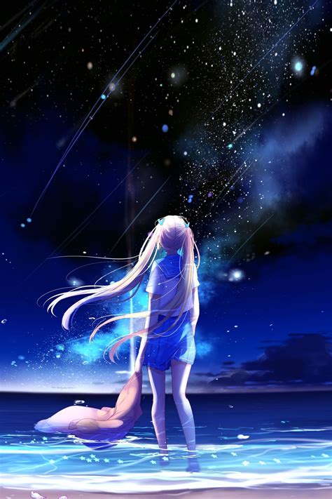 Anime Galaxy Girl Wallpapers Top Free Anime Galaxy Girl Backgrounds