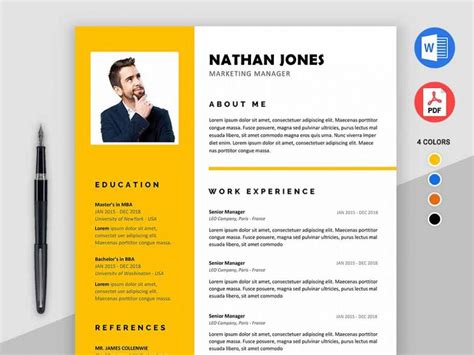 Here is the most popular collection of free resume templates. Assure Resume - Free Modern Resume Template for MS Word