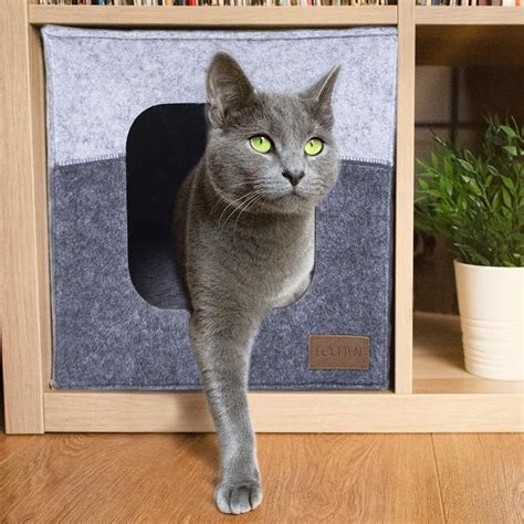 Buy Fextten Thick Felt Cat Cube Cave For Ikea Shelf Easy Travel Cat Cube Bed Is Machine