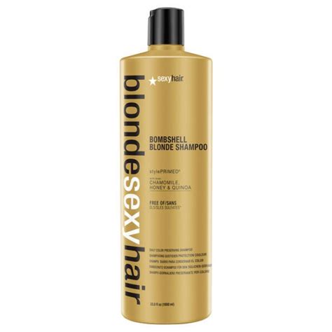 Sexy Hair Blonde Sexy Hair Bombshell Blonde Sulfate Free Color Preserving Shampoo 338 Oz