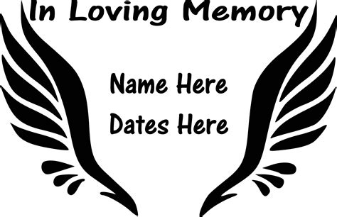 In Loving Memory Vinyl Decal Sticker Graphic Personalized Etsy