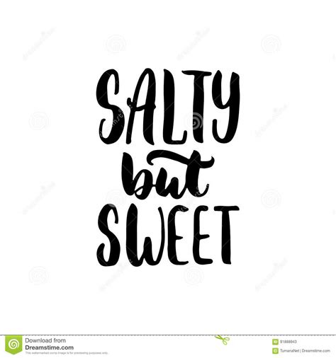 salty but sweet hand drawn vector blue lettering 141209009