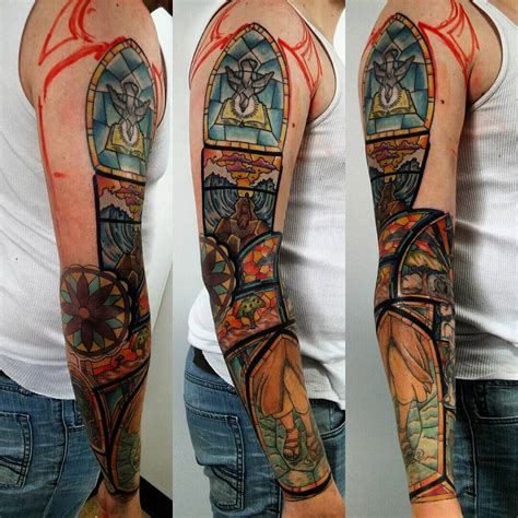 75 Dazzling Stained Glass Tattoo Ideas - Nothing Less Than a Work of Art