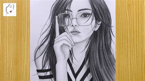 How To Draw A Girl With Glasses Girl With Glasses Pen