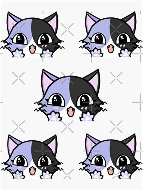 Aphmau Cat Sticker For Sale By Theanimalz00 Redbubble