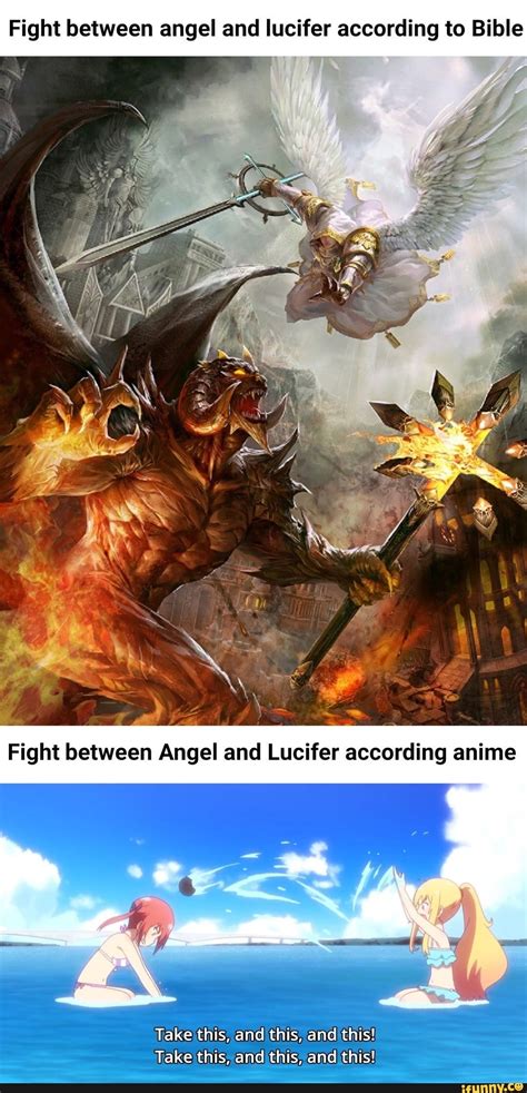 Fight Between Angel And Lucifer According To Bible Take This This É