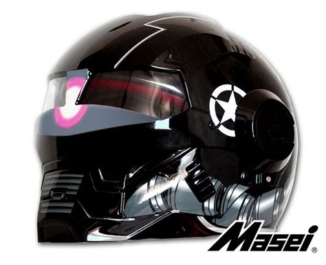 Masei 610 Atomic Man Flip Up Xl Motorcycle Helmet Masei Helmets