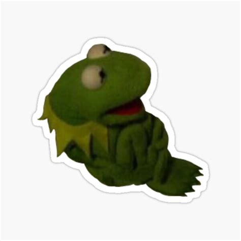 Kermit Sitting Tight Sticker For Sale By Pinkkoiboy Redbubble