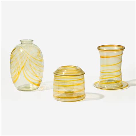 Dale Chihuly Group Of Three Pilchuck Vessels Usa 1970s Mutualart