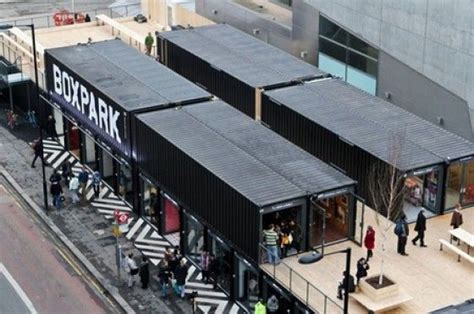 Boxpark Mall London Made Of Shipping Containers Unfinished Man