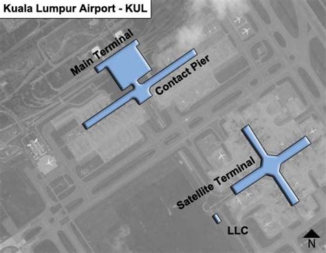 Kuala lumpur international airport, 43900 klia, selangor, malaysia. Kuala Lumpur KUL Airport Terminal Map