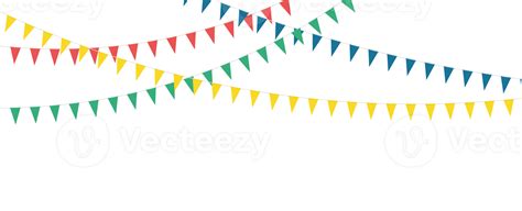 Bunting Party Flags 14585754 Png