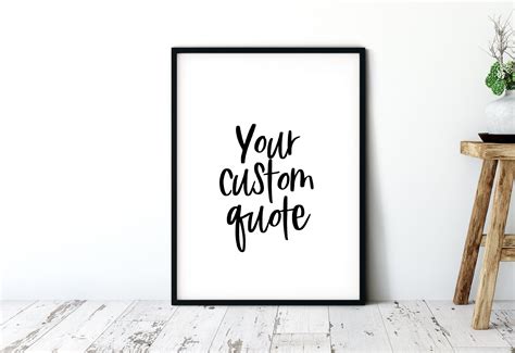 Custom Quote Print Custom Text Print Custom Wall Art | Etsy | Custom quote print, Custom wall ...