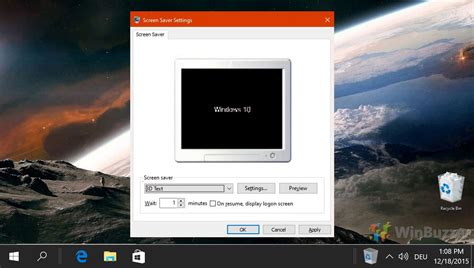 Windows 10 How To Set A Screen Saver And Change Screen Saver Settings