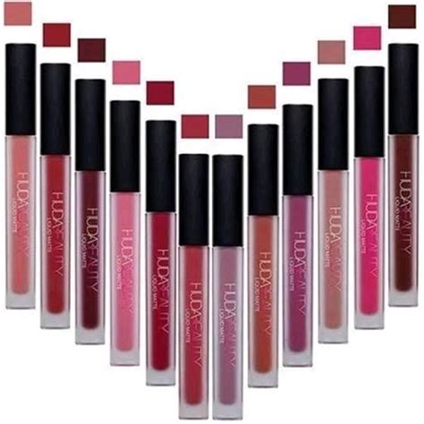 Huda Beauty Liquid Matte Lipstick Pack Of 12