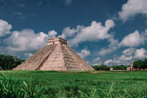 Ruins Of The Ancient Mayan Civilization In Chichen Itza Mexico Stock