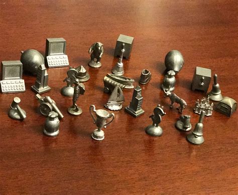 Monopoly Game Pieces Usaopoly Pieces Pewter Game Pieces For Crafts