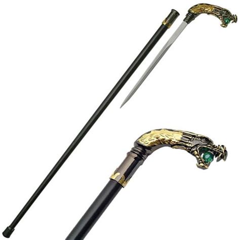 Golden Dragon Sword Canes For Sale