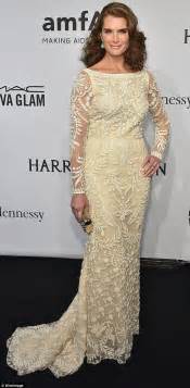 Brooke Shields 49 Shows Off Her Thinner Frame In Old Hollywood Lace
