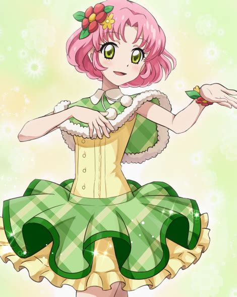 Pokemoa Kitaouji Sakura Aikatsu Aikatsu Series Pink Hair Smile Image View