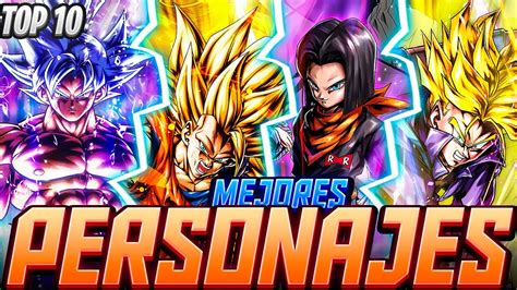 Top 10 Mejores Personajes Actualmente En Dragon Ball Legends Youtube