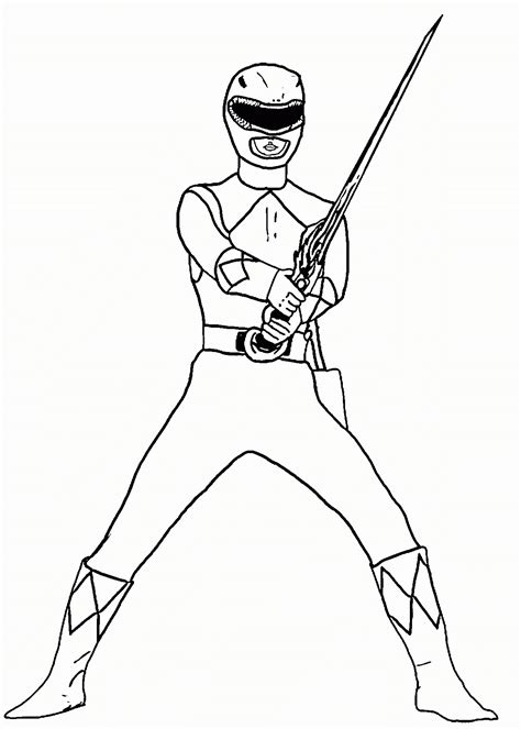 Red Power Ranger Coloring Pages Coloring Pages