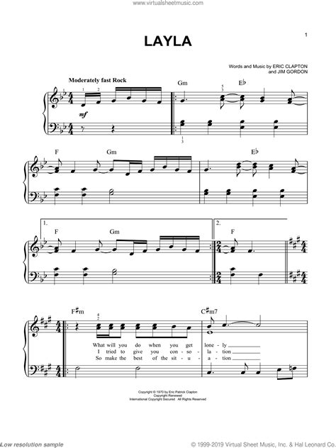 We provide detailed info about all chords, scales, finger practicing and notes browse through our collection of piano tutorials for all the latest, classical and other songs. Dominos - Layla, (easy) sheet music for piano solo PDF