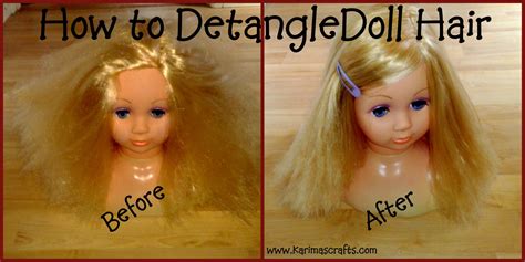 karima s crafts how to detangle doll hair tutorial