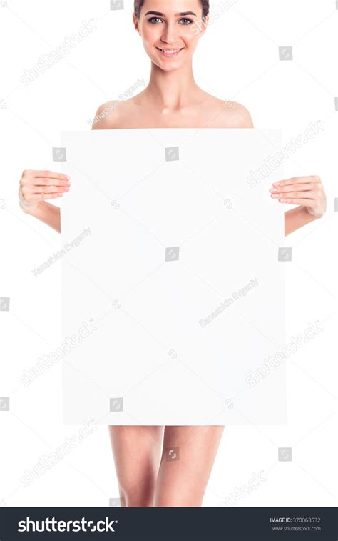 Стоковая фотография Sexy Naked Girl Poster Clean Skin Shutterstock