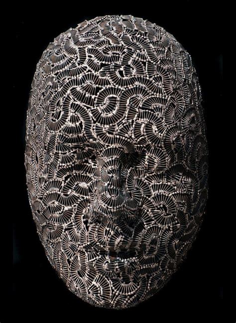 Thousands Of Bolts Type And Screws Form Amazing Masks Arte Tribal