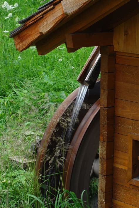 Wooden Wheel Of An Ancient Water Mill Stock Image Image Of Dolomiti