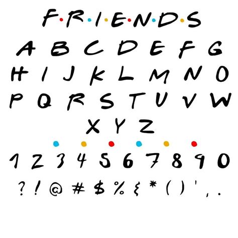 Friends Svg Friends Font Svg Friends Alphabet Svg Friends Etsy