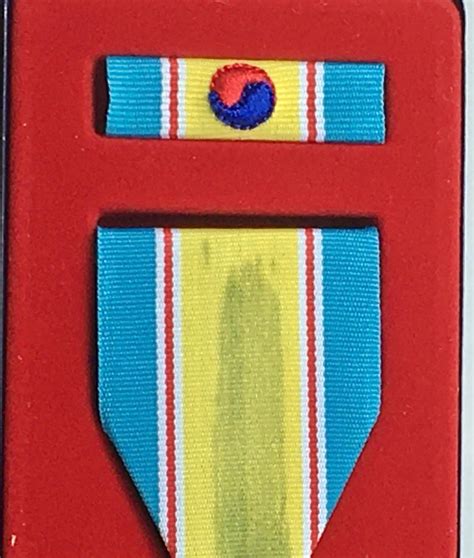 Vintage Korean War Service Medal With Ribbon Us Military Etsy
