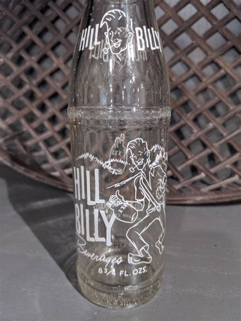 Vintage Hill Billy Soda Bottle 8 34oz Soda Acl Bottle For Etsy