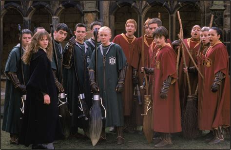 Slytherin And Gryffindor Quidditch Teams Marcus Flint Photo 28034899
