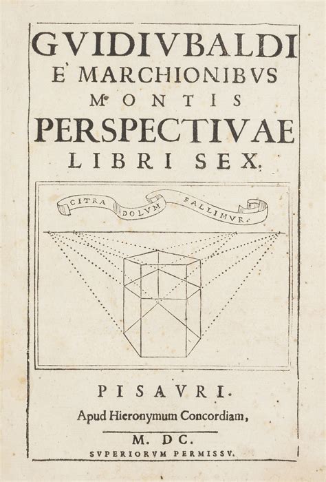 Dal Monte Guidobaldo Perspectivae Libri Sex Libri Autografi E Stampe Asta 148 Minerva