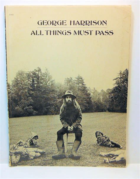 George Harrison All Things Must Pass By George Harrison Good Book Soft Cover 1970 First
