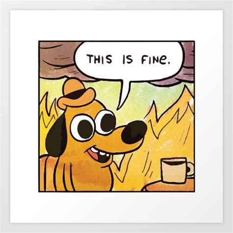 Dog In Fire Room Meme