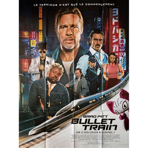 Bullet Train French Movie Poster 47x63 In 2022 Def