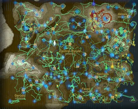 Zelda Breath Of The Wild Map Maps Catalog Online