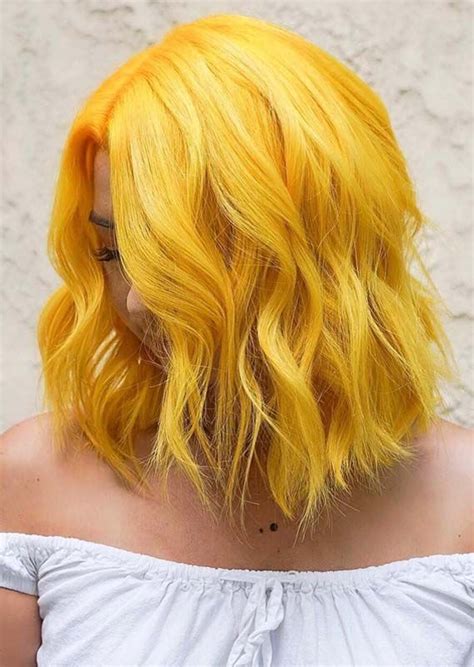 Fantastische Gelbe Haarfarbe Ideen U Schatten Für 2019 Yellow Hair