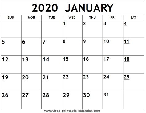 Free Printable Calendar 2020 Bill Paying Monthly Calendar Template
