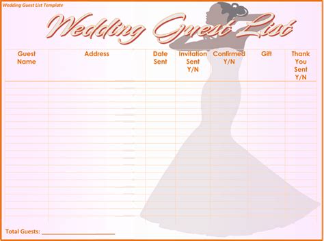 If you wanna have it as yours, please click the pictures and you will go to click. Free Wedding Itinerary Planner & Guest List Templates ...