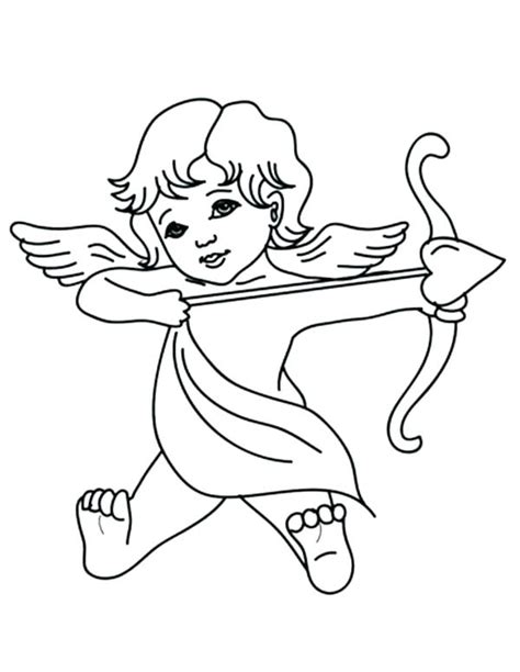 Cupid Coloring Pages At Free Printable Colorings