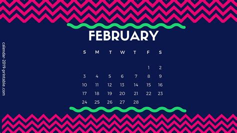 February 2019 desktop calendar :: February 2020 Desktop Calendar Wallpaper (With images ...
