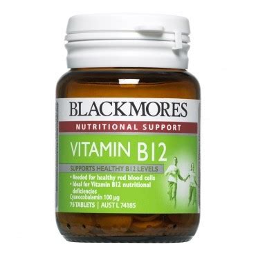 Weight management programmes take time and personal commitment to be effective, and also. Blackmores Vitamin B12 100mg 75 Tablets - Vitamins ...