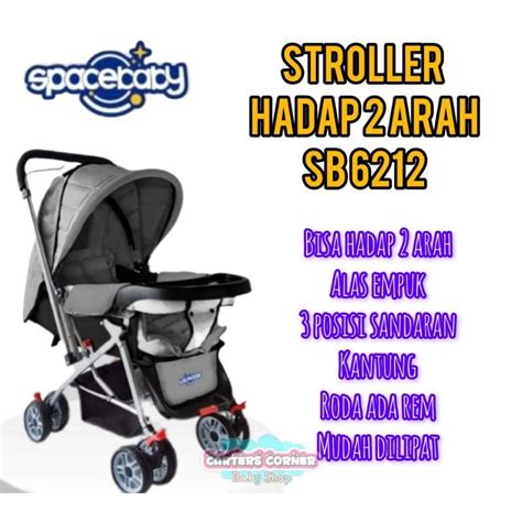 Jual Space Baby Stroller Kursi Dorongan Bayi 3 Posisi Sb 204 Sb 208